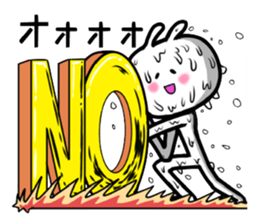 Rabbit to work hard sticker #1954000