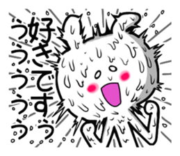 Rabbit to work hard sticker #1954026