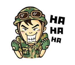 Hearty & Happy Soldier sticker #1954325