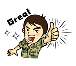 Hearty & Happy Soldier sticker #1954329