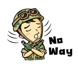 Hearty & Happy Soldier sticker #1954350