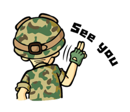 Hearty & Happy Soldier sticker #1954354