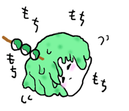 "Zunda rice cake" of Sendai-JAPAN- sticker #1954679