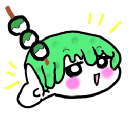 "Zunda rice cake" of Sendai-JAPAN- sticker #1954688