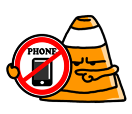 Cool traffic cone sticker #1955081