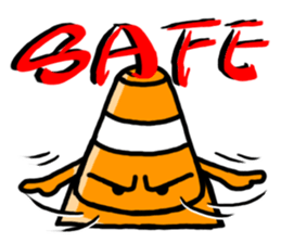 Cool traffic cone sticker #1955090