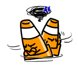 Cool traffic cone sticker #1955099