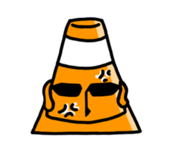Cool traffic cone sticker #1955105