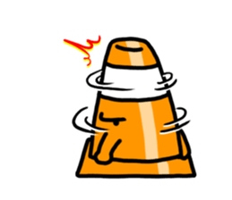 Cool traffic cone sticker #1955107