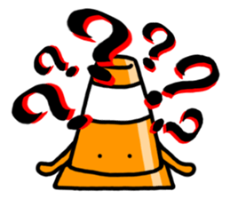 Cool traffic cone sticker #1955110