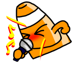 Cool traffic cone sticker #1955114