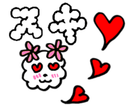 Fluffy,a fluff of clouds sticker #1955238