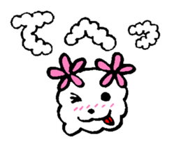 Fluffy,a fluff of clouds sticker #1955240
