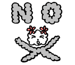 Fluffy,a fluff of clouds sticker #1955242