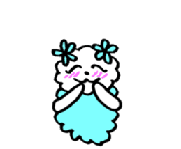 Fluffy,a fluff of clouds sticker #1955253