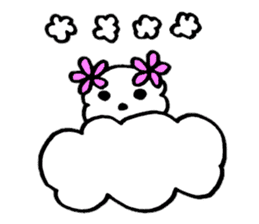 Fluffy,a fluff of clouds sticker #1955254
