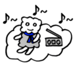 Fluffy,a fluff of clouds sticker #1955265