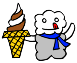 Fluffy,a fluff of clouds sticker #1955270