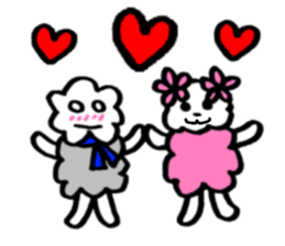 Fluffy,a fluff of clouds sticker #1955274