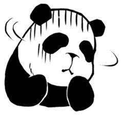 a giant panda Sticker sticker #1955481