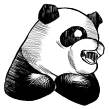 a giant panda Sticker sticker #1955484
