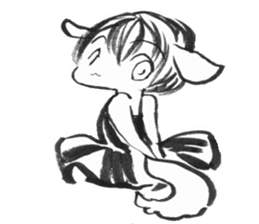 cuteblack03 sticker #1955605