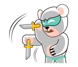 shirokuma and shirousagi mask sticker #1956044