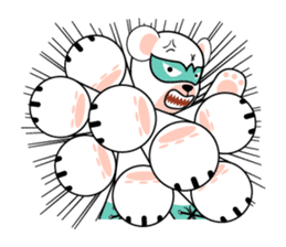 shirokuma and shirousagi mask sticker #1956059