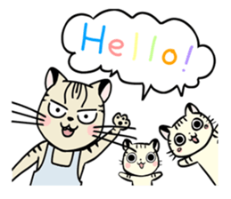 The mom cat. sticker #1956760