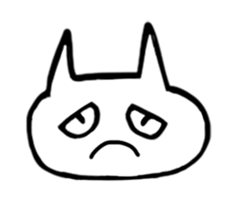 indulgence cat sticker #1957166