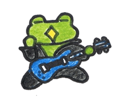 frog place KEROMICHI-AN A lock, a dance sticker #1957197