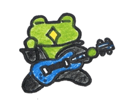 frog place KEROMICHI-AN A lock, a dance sticker #1957197