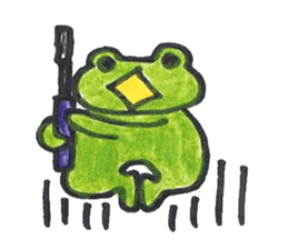 frog place KEROMICHI-AN A lock, a dance sticker #1957201