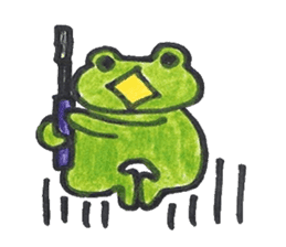 frog place KEROMICHI-AN A lock, a dance sticker #1957201