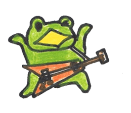 frog place KEROMICHI-AN A lock, a dance sticker #1957202