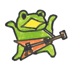 frog place KEROMICHI-AN A lock, a dance sticker #1957202
