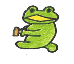 frog place KEROMICHI-AN A lock, a dance sticker #1957203