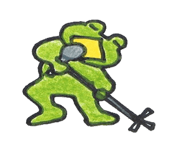 frog place KEROMICHI-AN A lock, a dance sticker #1957206