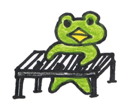 frog place KEROMICHI-AN A lock, a dance sticker #1957207