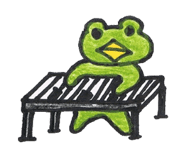 frog place KEROMICHI-AN A lock, a dance sticker #1957207