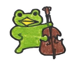 frog place KEROMICHI-AN A lock, a dance sticker #1957209