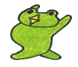 frog place KEROMICHI-AN A lock, a dance sticker #1957214