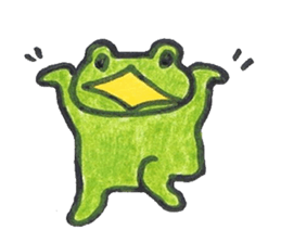 frog place KEROMICHI-AN A lock, a dance sticker #1957219