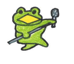 frog place KEROMICHI-AN A lock, a dance sticker #1957221