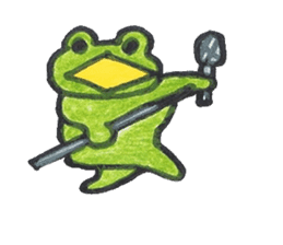 frog place KEROMICHI-AN A lock, a dance sticker #1957221