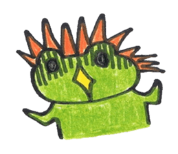 frog place KEROMICHI-AN A lock, a dance sticker #1957227