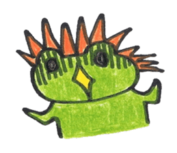 frog place KEROMICHI-AN A lock, a dance sticker #1957227