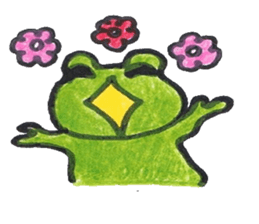 frog place KEROMICHI-AN A lock, a dance sticker #1957229