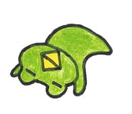 frog place KEROMICHI-AN A lock, a dance sticker #1957236