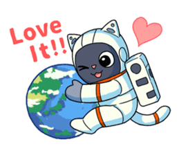 COSMONAUT CAT Vol.1 sticker #1957436